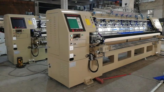 240CM 幅 1000rpm 高速デュベット生産のためのコンピュータ化産業用クイルトリングマシン