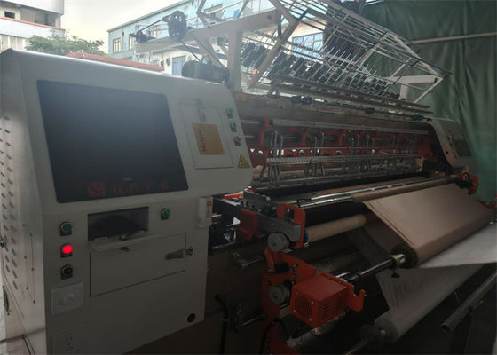 生産速度60~280m/mの3列の工場用クイルトリングマシン