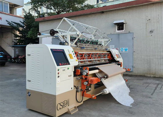 生産速度60~280m/mの3列の工場用クイルトリングマシン